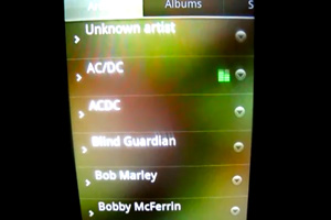 Android Honeycomb Music app
