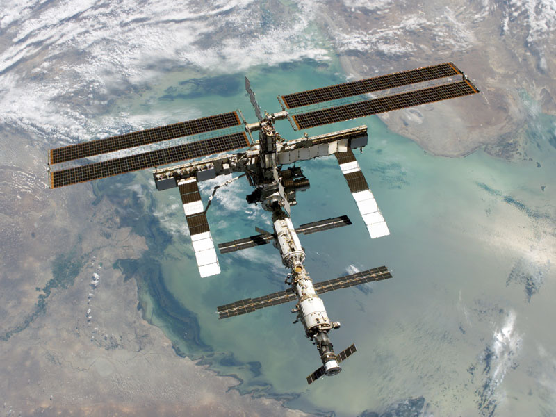 The International Space Station, ISS, and Earth