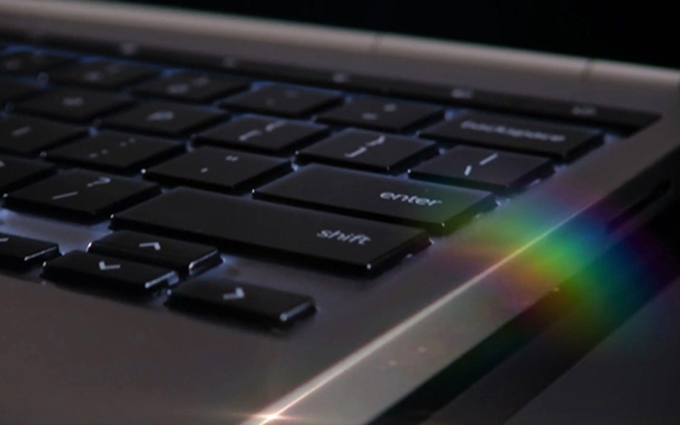 Chromebook Pixel backlit keyboard