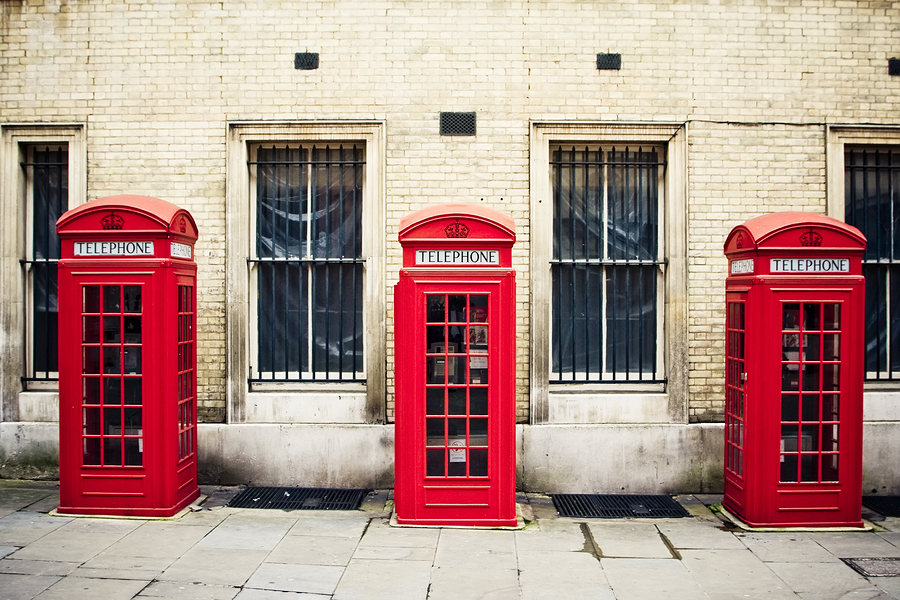 Red phone boxes