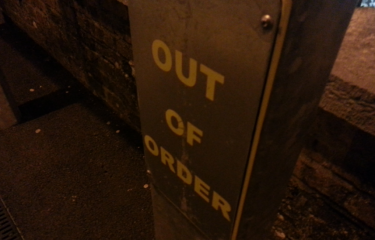 Out of order sign