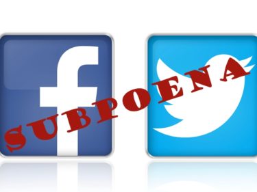 subpoena twitter facebook